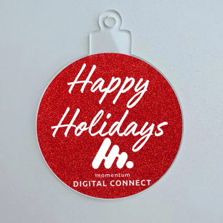 Merry Christmas Glitter Bauble