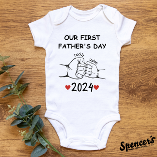 Our First Father's Day Babygrow/Onsie