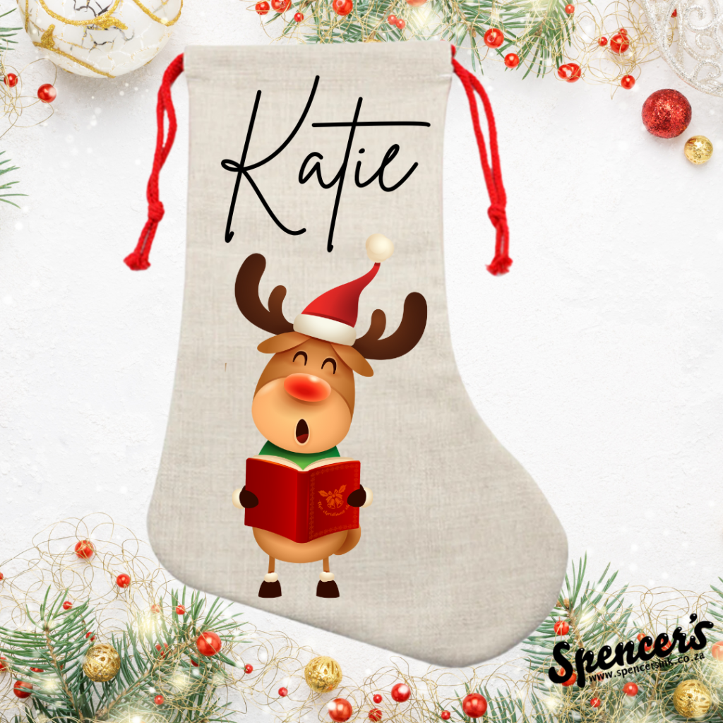 Reindeer Christmas Stocking