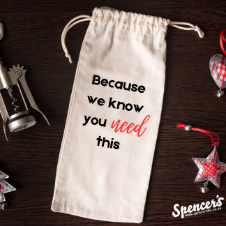 Because we know you need this wine bag
