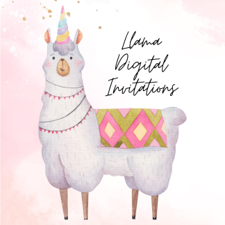 [DIGITAL] Llama Birthday Invitation