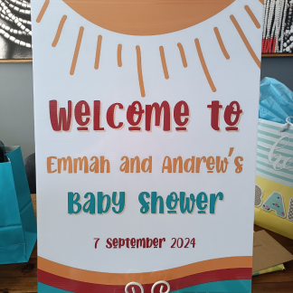 Here comes the Son Welcome Board