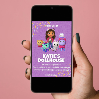 Gabby's Dollhouse Birthday Invite [DIGITAL]