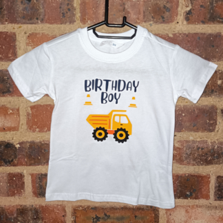Construction Theme Tee - Birthday Boy