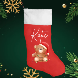 Bear with a hat Stocking